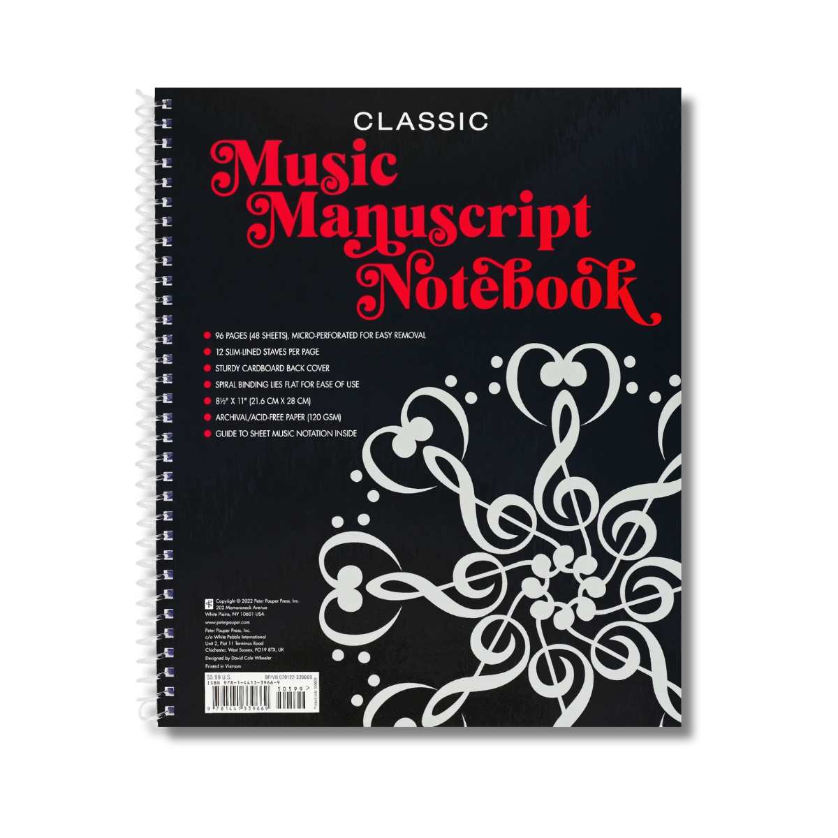 Music Manuscript Notebook - Regular Staff