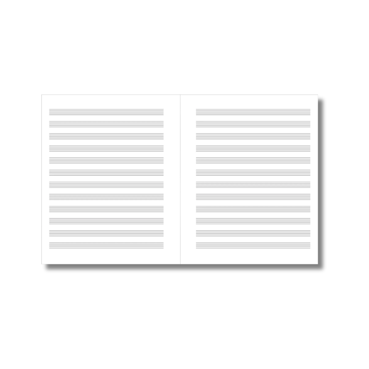 Music Manuscript Notebook - Regular Staff