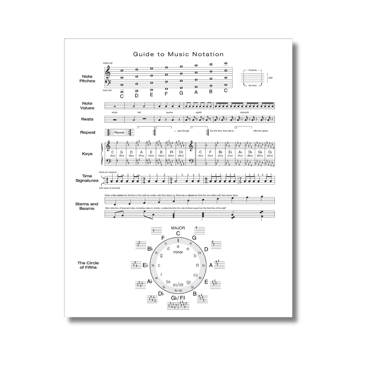 Music Manuscript Notebook - Regular Staff
