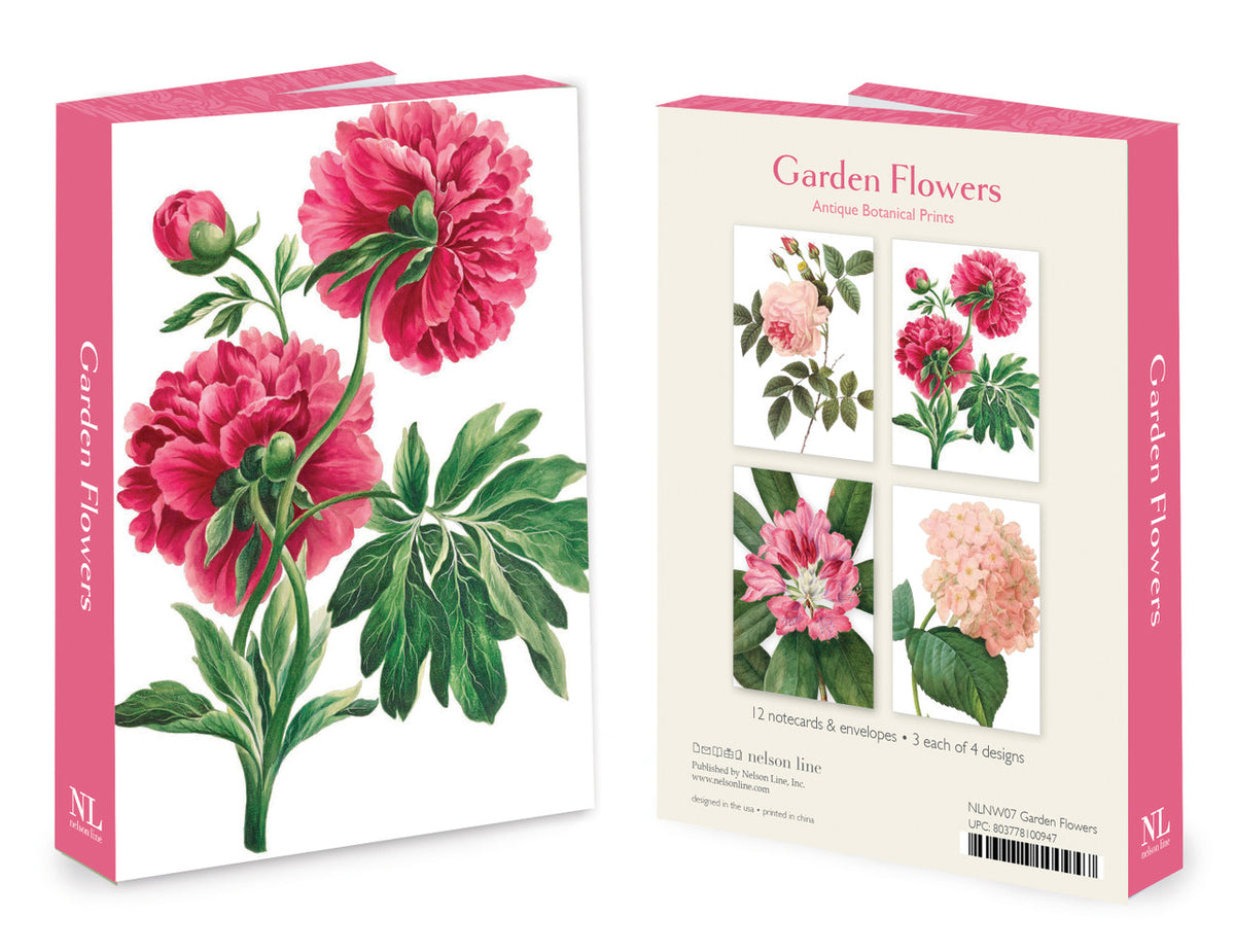 Nelson Line Garden Flowers Notecard Wallet