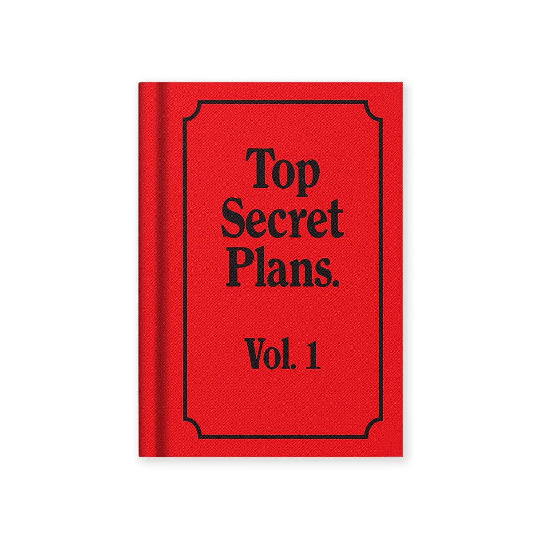 Ohh Deer A7 Fabric Hardback Notebook "Top Secret Plans Vol.1"