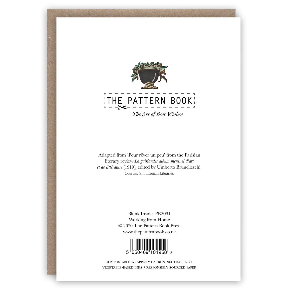 The Pattern Book Card - Working from Home