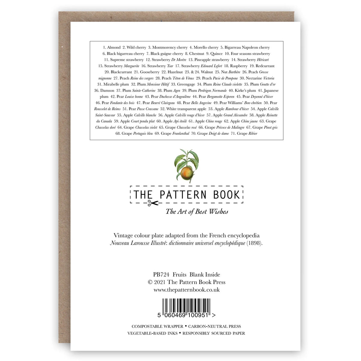 The Pattern Book Card - Fruits