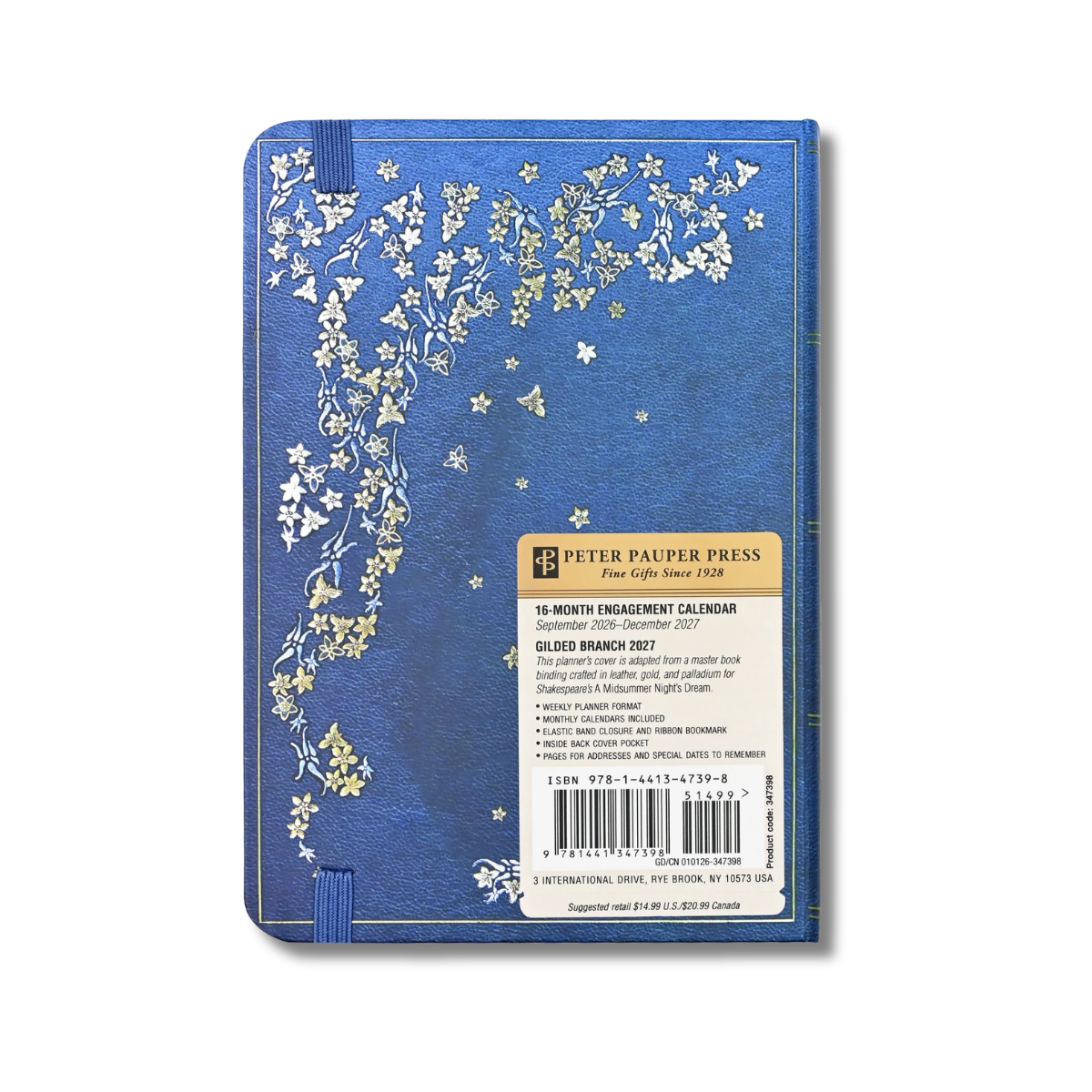 Peter Pauper Press 2027 Gilded Branch Weekly Planner