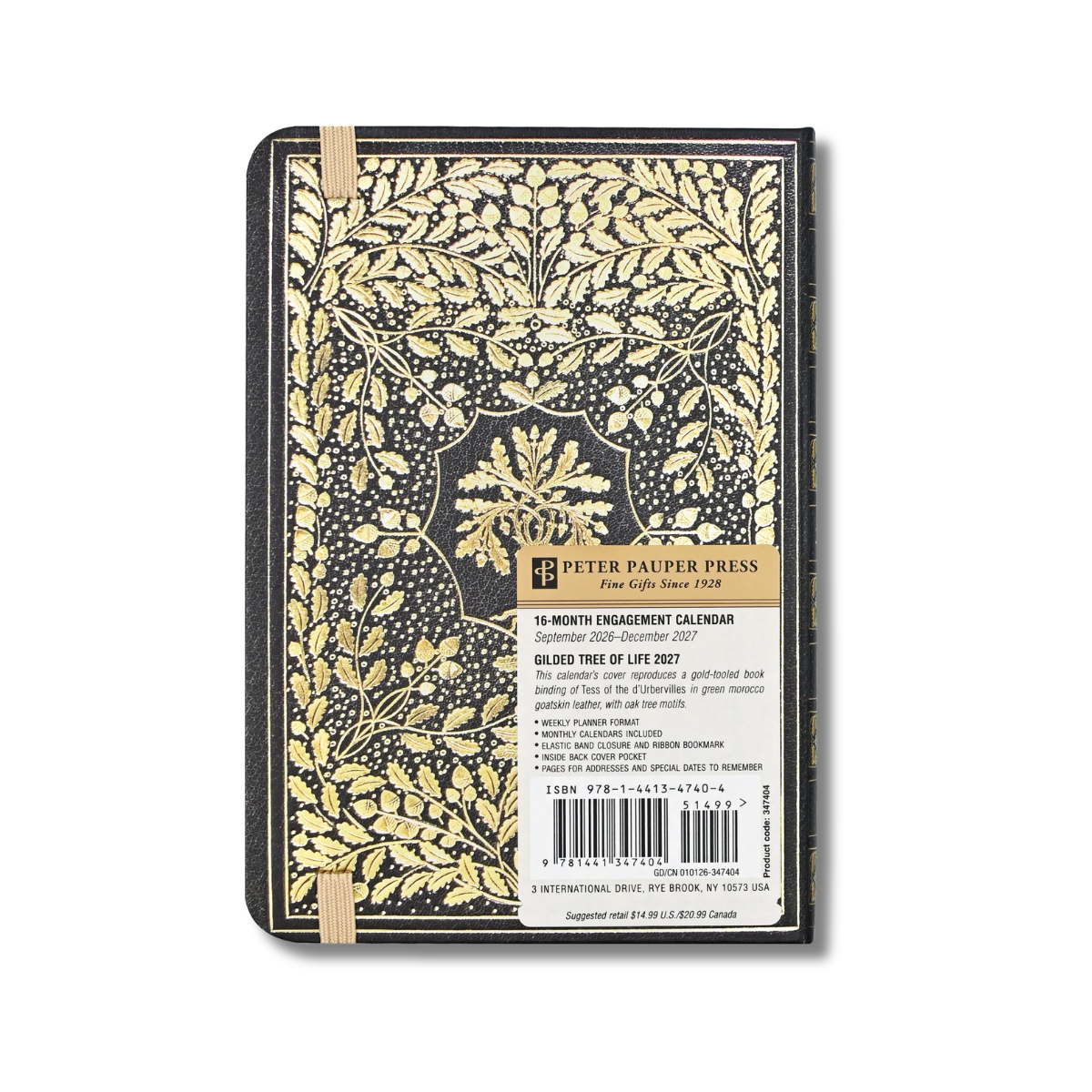 Peter Pauper Press 2027 Gilded Tree of Life Weekly Planner