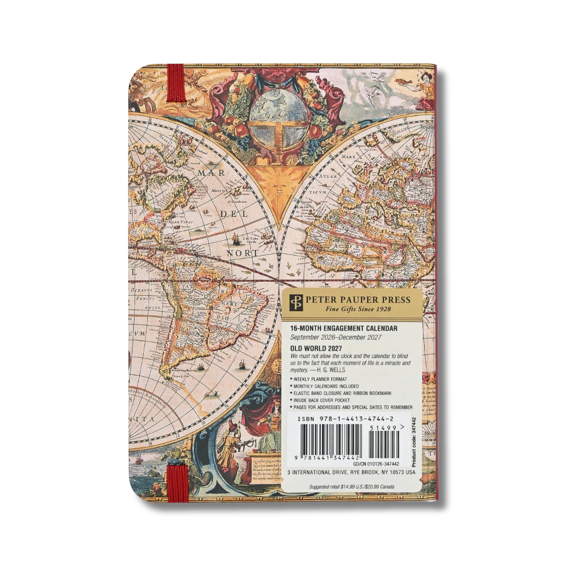 Peter Pauper Press 2027 Old World Weekly Planner