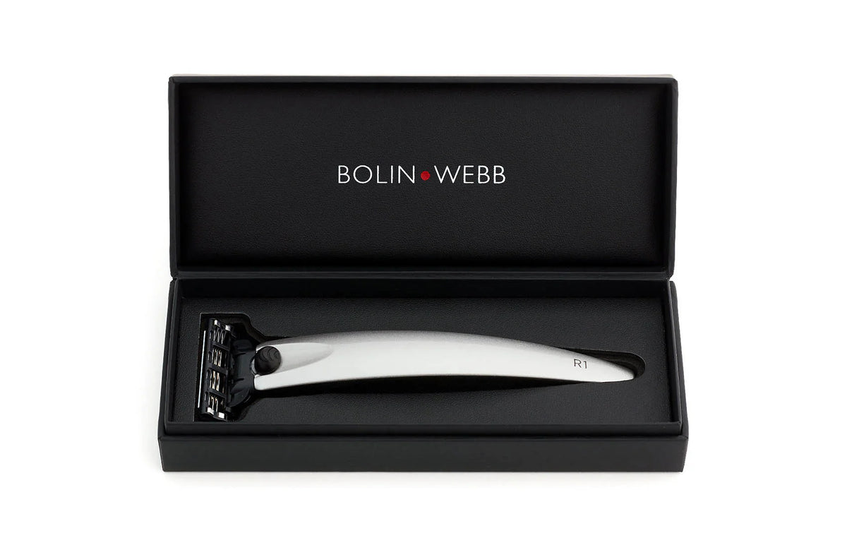 Bolin Webb R1 Gillette Mach3 Razor - Argent