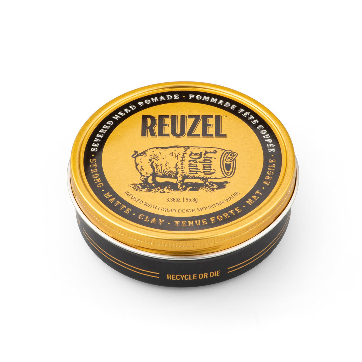 Reuzel x Liquid Death Severed Head Strong Hold Clay Pomade 95.8g
