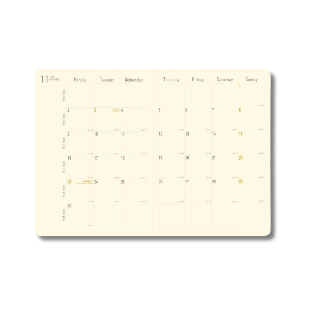Rhodia 2026 Monthly Diary A5