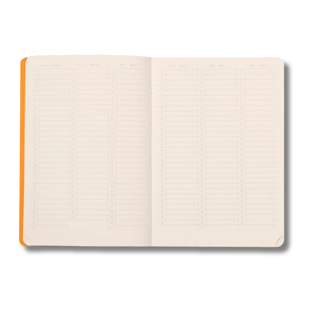 Rhodiarama Perpetual Undated Planner A5