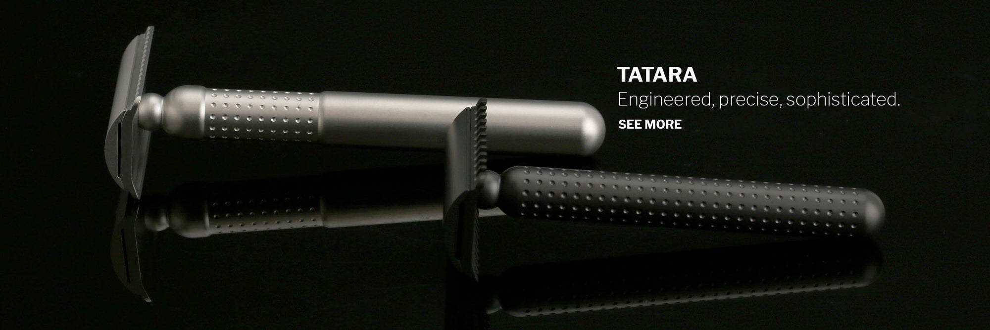 Tatara Razors stainless steel matt and dark editions