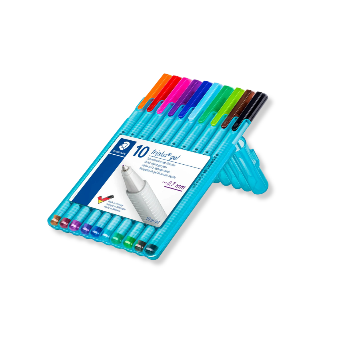 STAEDTLER Triplus Gel Pens – Set of 10 Assorted Colours