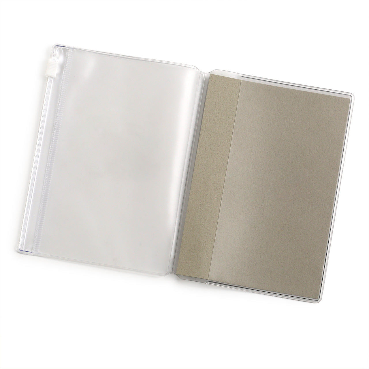 Passport size zipper case with label 004