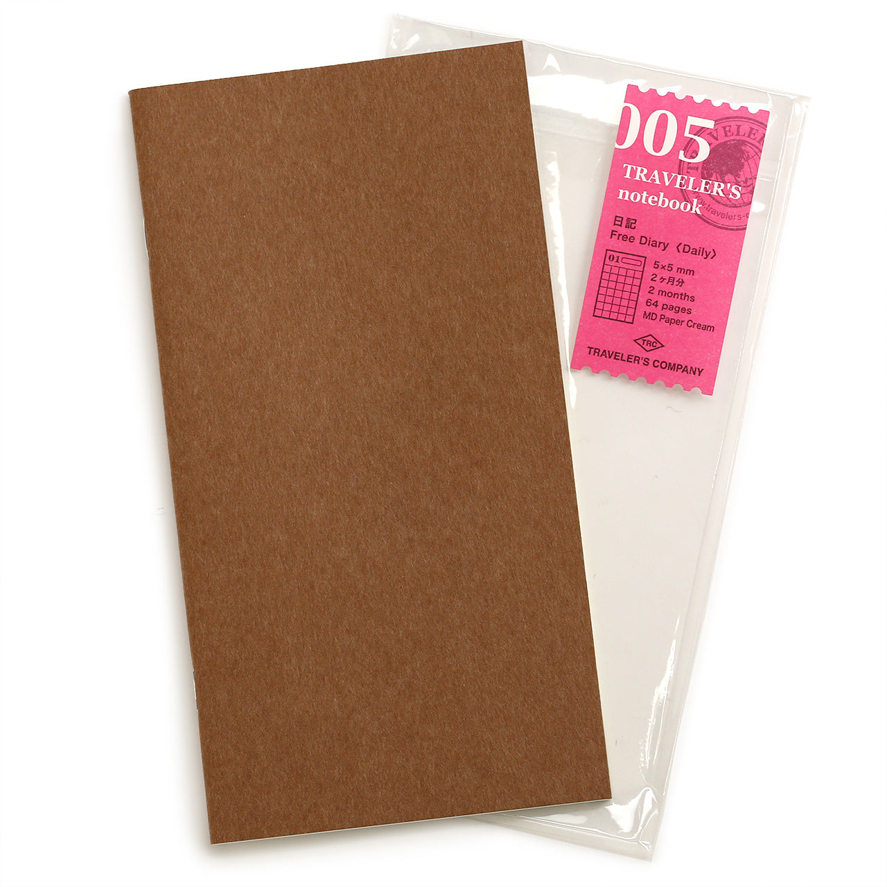 refill book kraft cover with  005 pink label