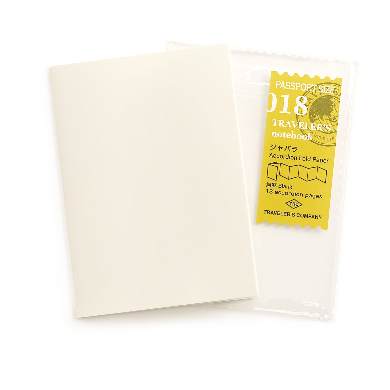 Front cover of the accordion fold with the 018 label