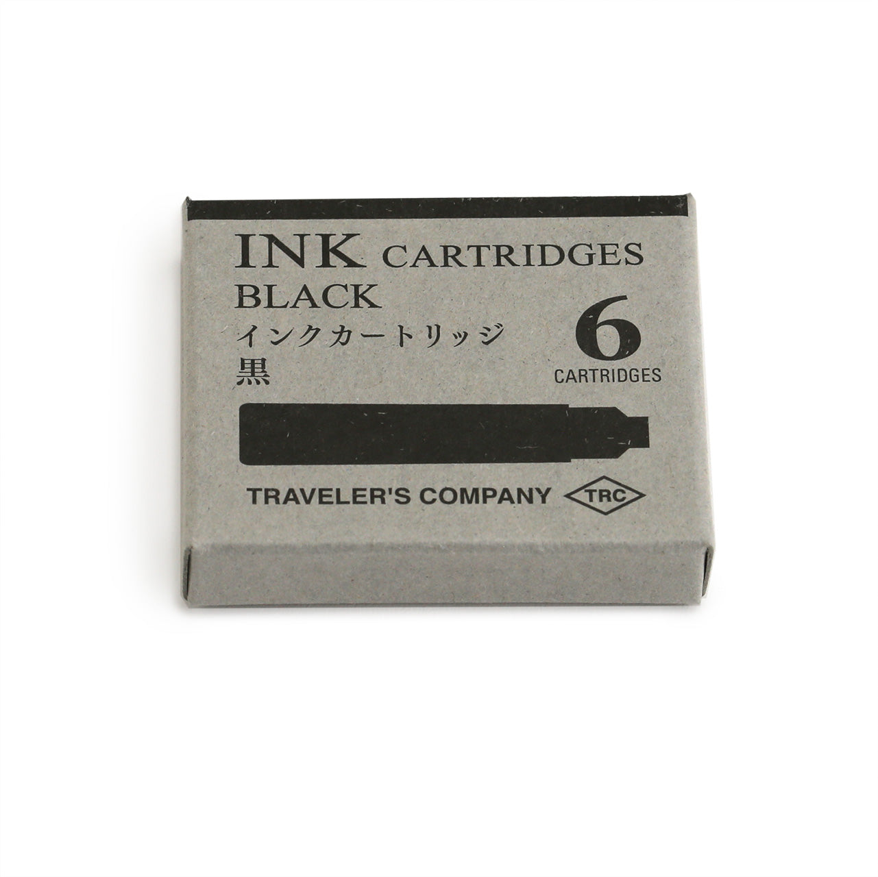 packaging for six black ink cartridges 