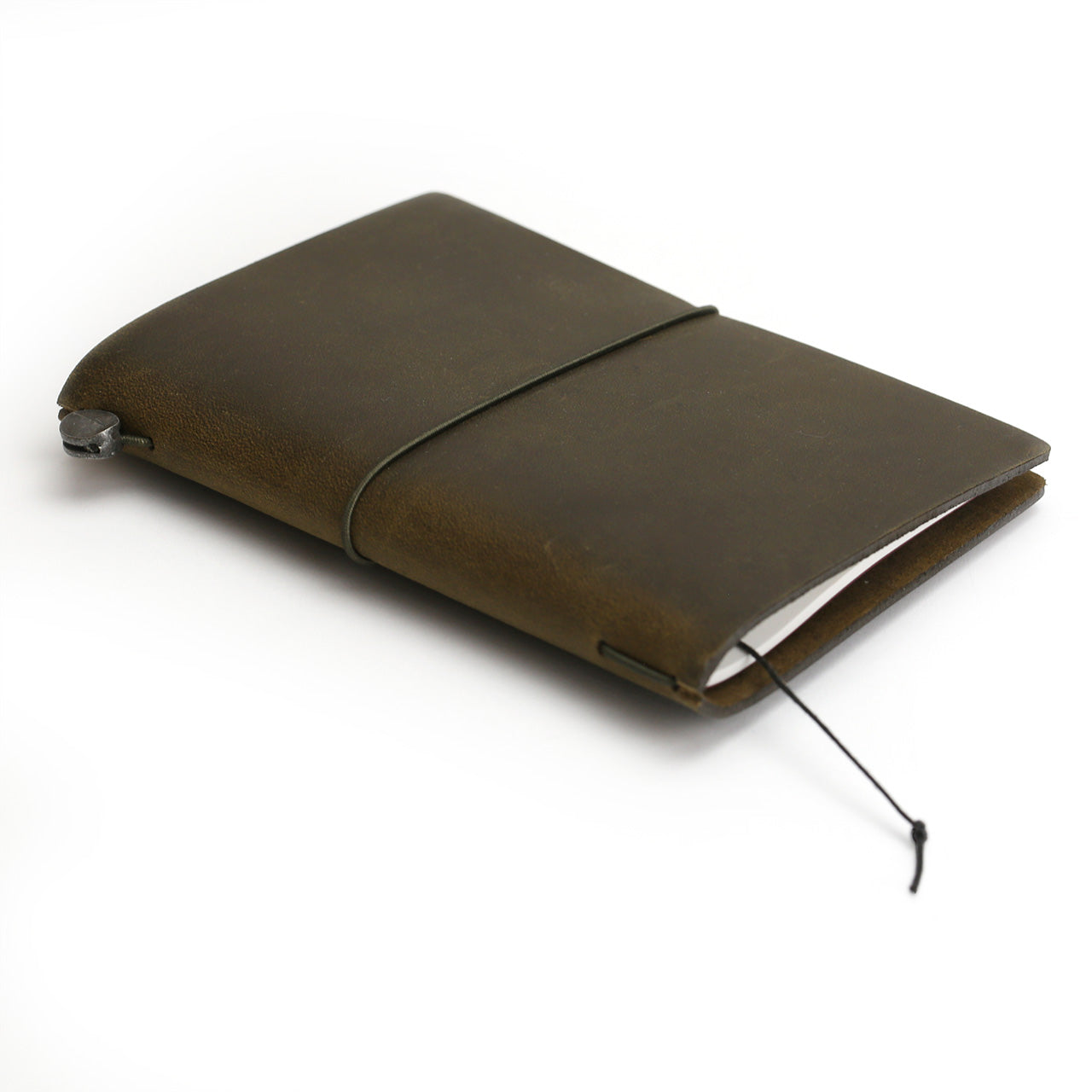 Camel Passport sized notebook cover, three-quarter angle