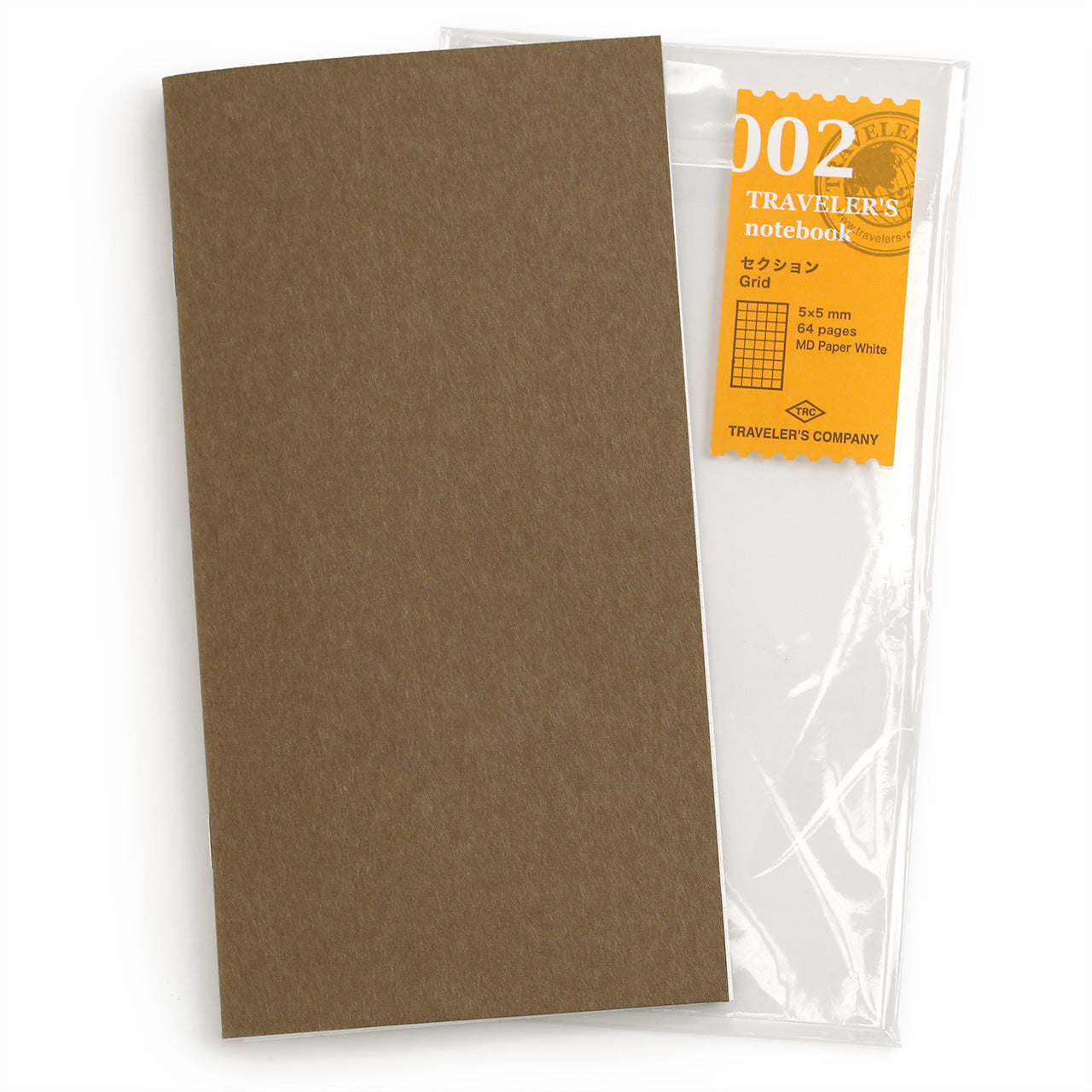 Grid refill 002 regular size showing the kraft cover and the labeled pack