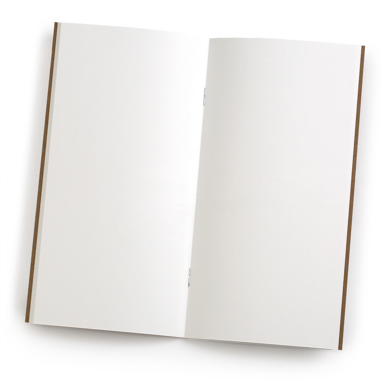 003 Traveler's notebook blank refill 6 pages of MD paper, showing the kraft front cover and red 003 label on the bag