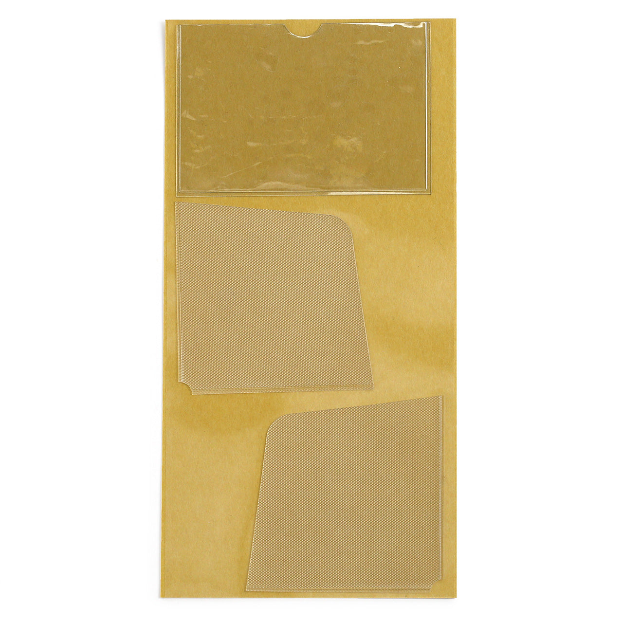 3 self-adhesive pockets  with green label 004 for regular sized travelers notebooks