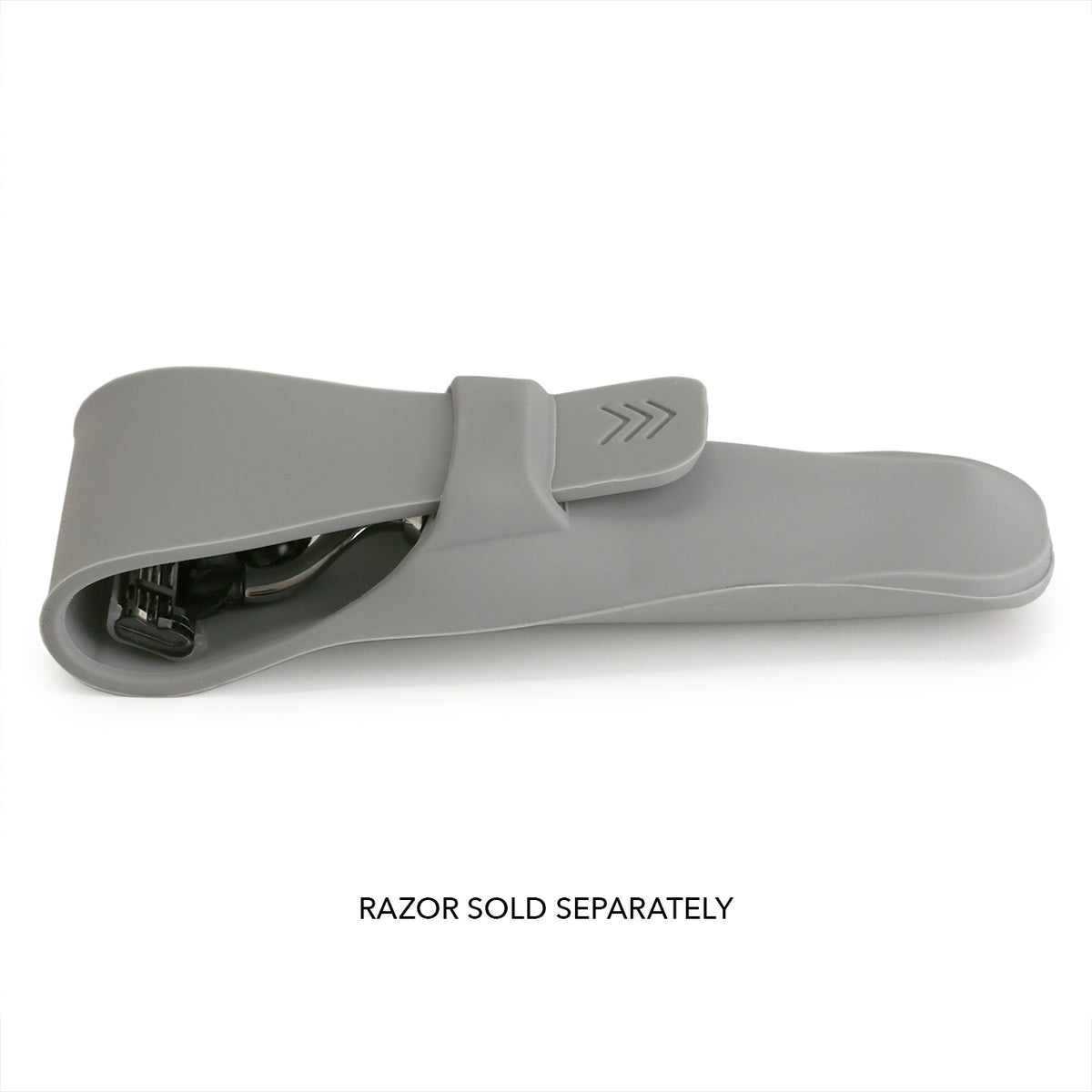 side view of razor case holding a mach3 razor (sold separately)