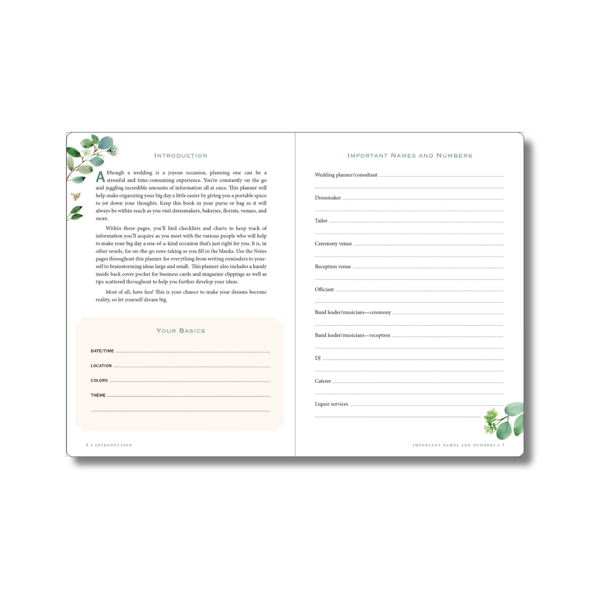 The Wedding Planner Checklist (Eucalyptus Design)