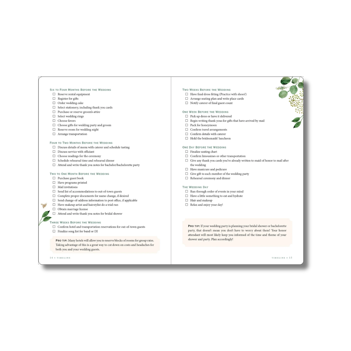 The Wedding Planner Checklist (Eucalyptus Design)