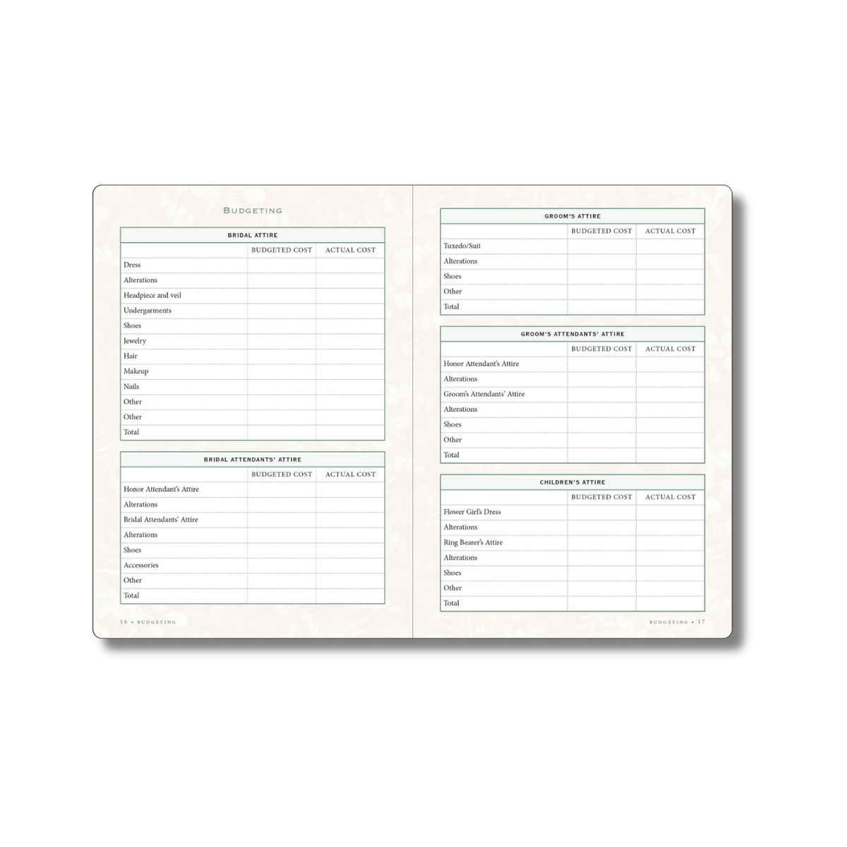 The Wedding Planner Checklist (Eucalyptus Design)