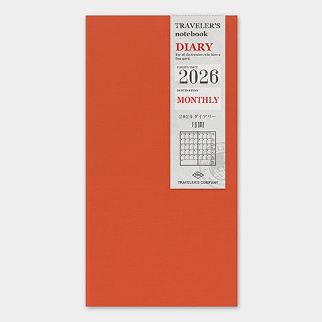 Traveler&#39;s Notebook 2026 Monthly Diary - Regular