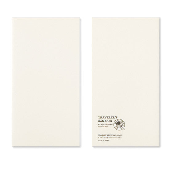 Cream cover of the Accordion fold art paper 032 for Traveler's Company notebook on a white background