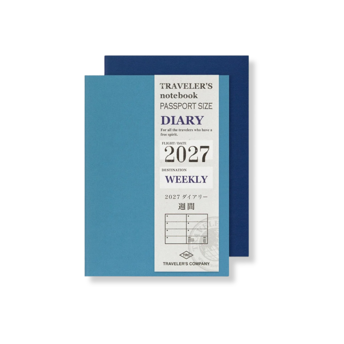 Traveler's Notebook 2027 Weekly Diary - Passport