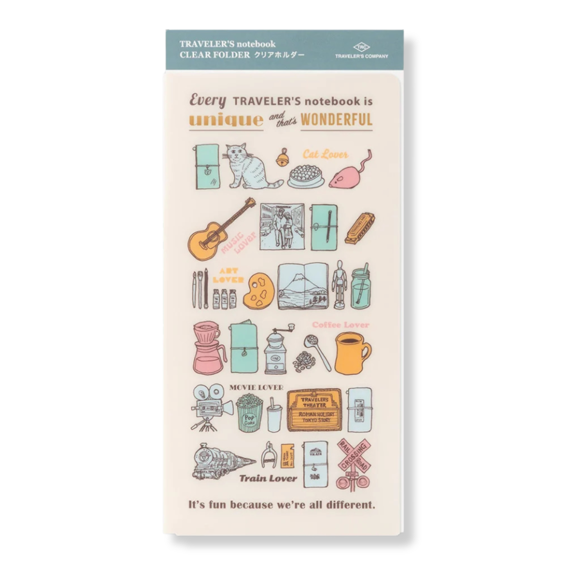 Traveler's Notebook Regular Size 2027 Clear Folder - Limited Edition