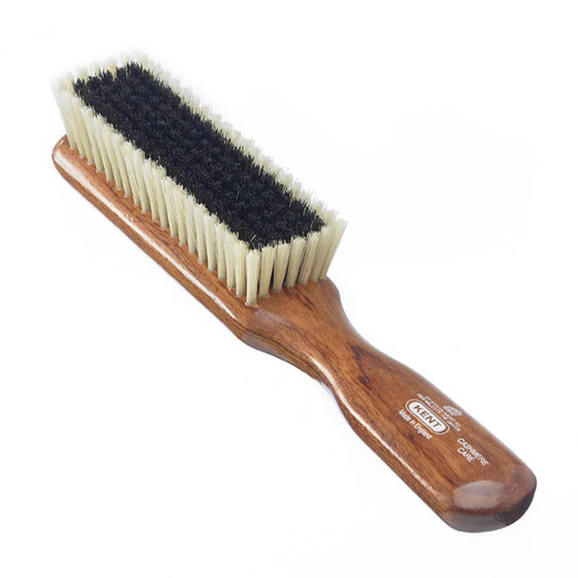 Kent Cashmere Care Dark Wood Bristle &amp; Nylon Mix Clothes Brush