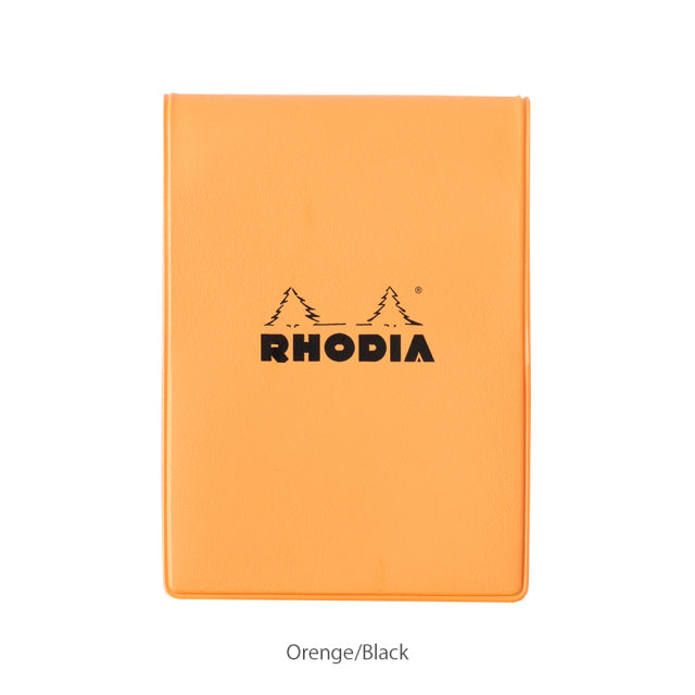 Rhodia No.11 Top Stapled Notepad A7 Grid PVC Cover