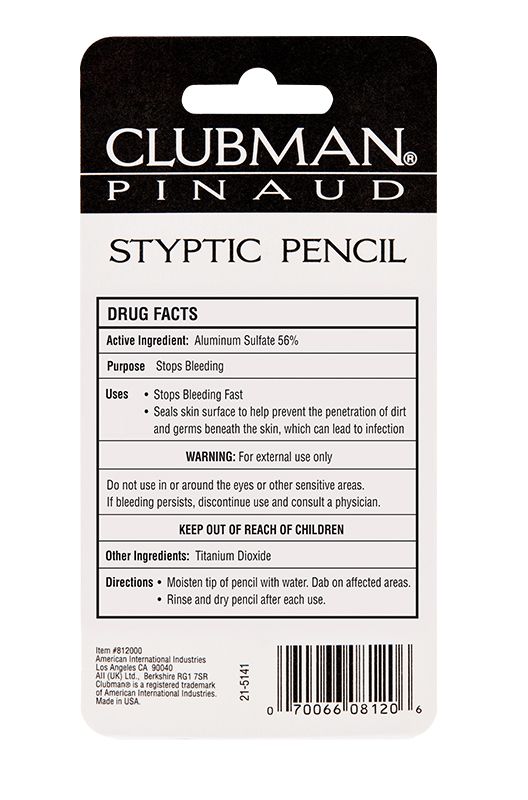 Clubman Styptic Pencil 9g