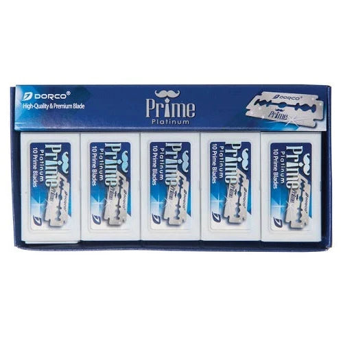 Dorco Prime Platinum Double Edge Safety Razor Blades - 100 Pack