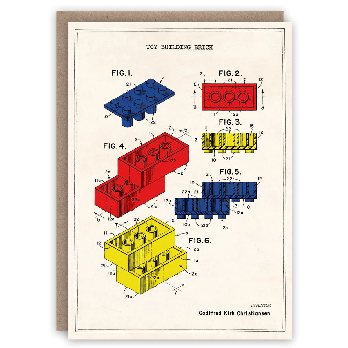 The Pattern Book Card - Lego Patent