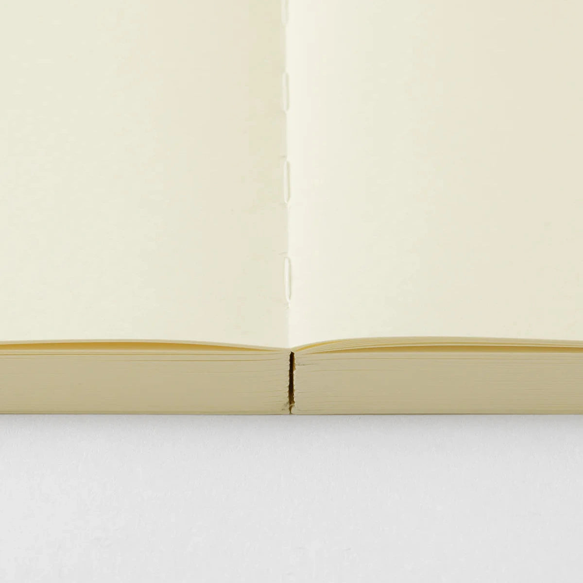 Close-up of a bound book with a gold binding on a white background