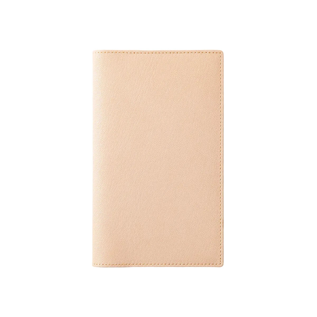 Beige wallet on a light gray background