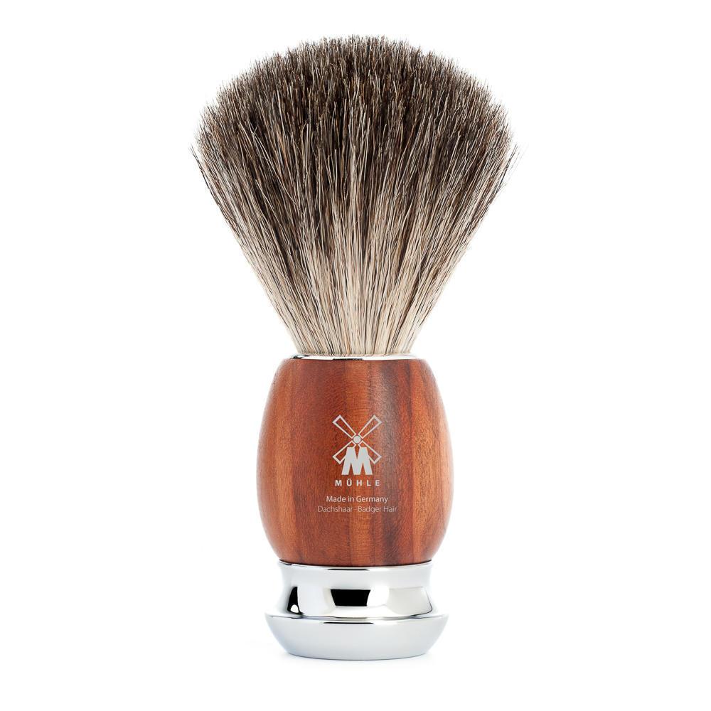 Muhle Vivo 4 Piece Safety Razor Shaving Set Pure Badger - Plumwood