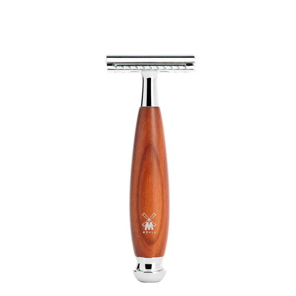 Muhle Vivo 4 Piece Safety Razor Shaving Set Pure Badger - Plumwood