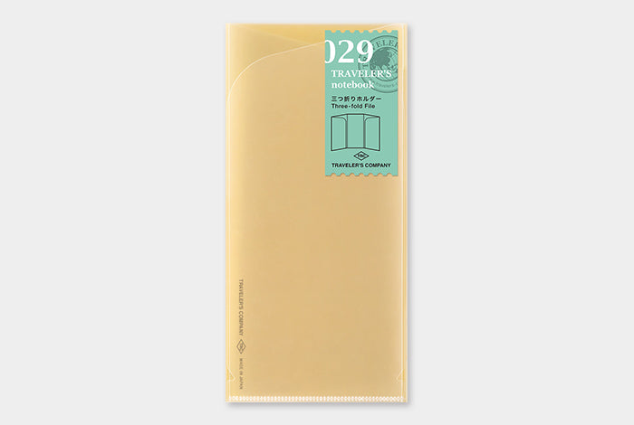 Traveler&#39;s Notebook Regular 029 - Three Fold File