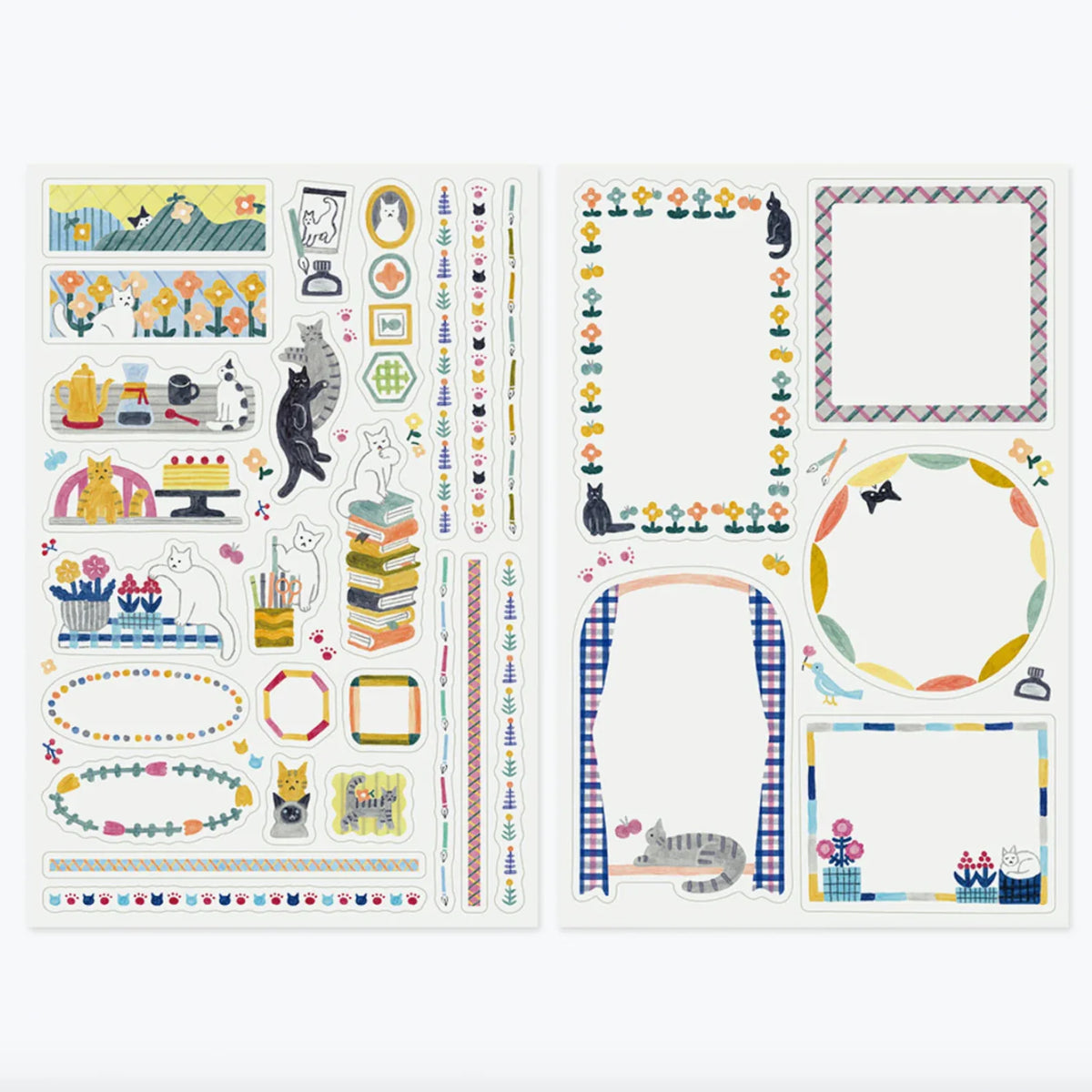 Midori Yuru Log Planner Sticker Sheets - 2 Pieces