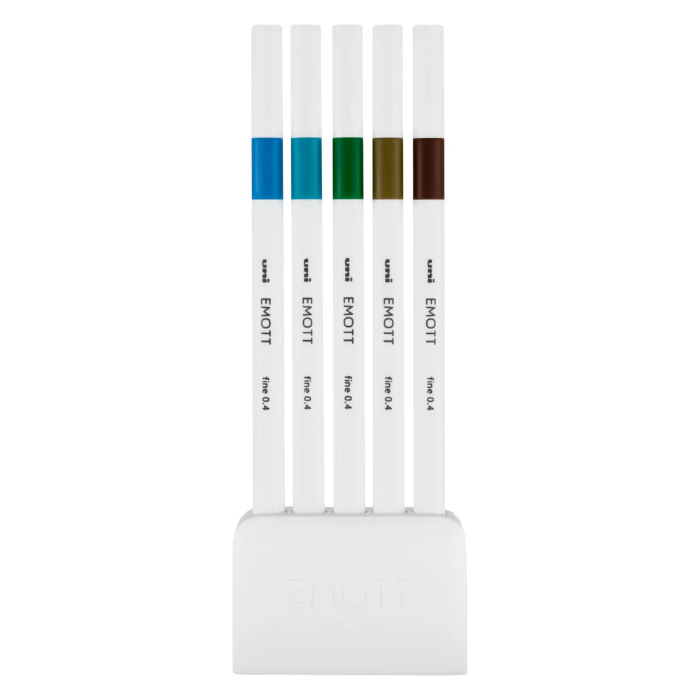 uni‑ball EMOTT Fineliner Marker Pens – 0.4 mm