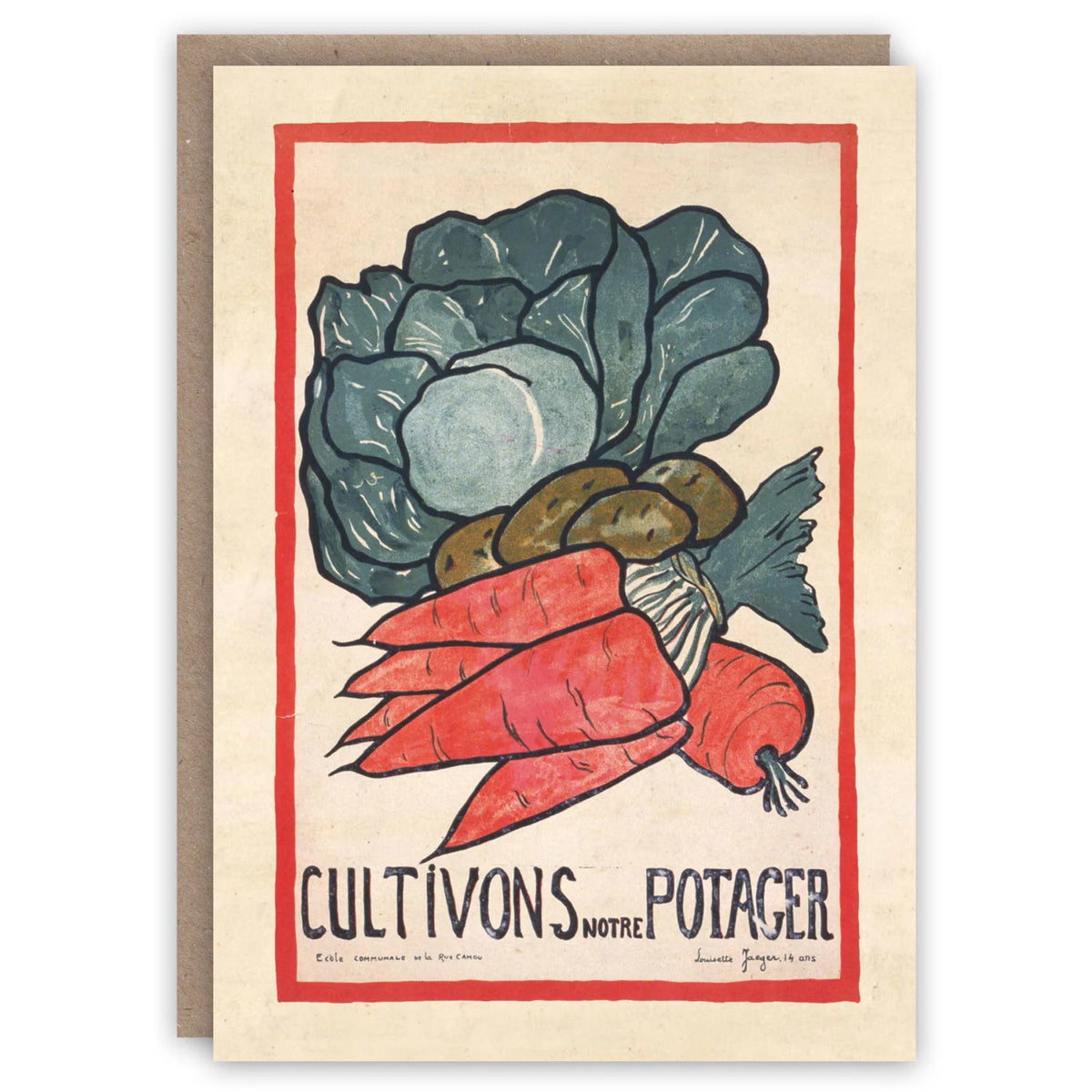 The Pattern Book Card - Let's Plant Vegetables