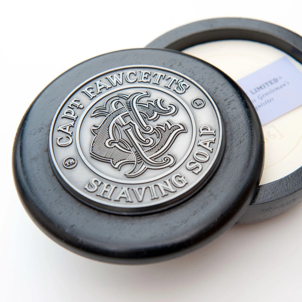 Captain Fawcett Luxurious Shaving Soap in Wooden Bowl 110g