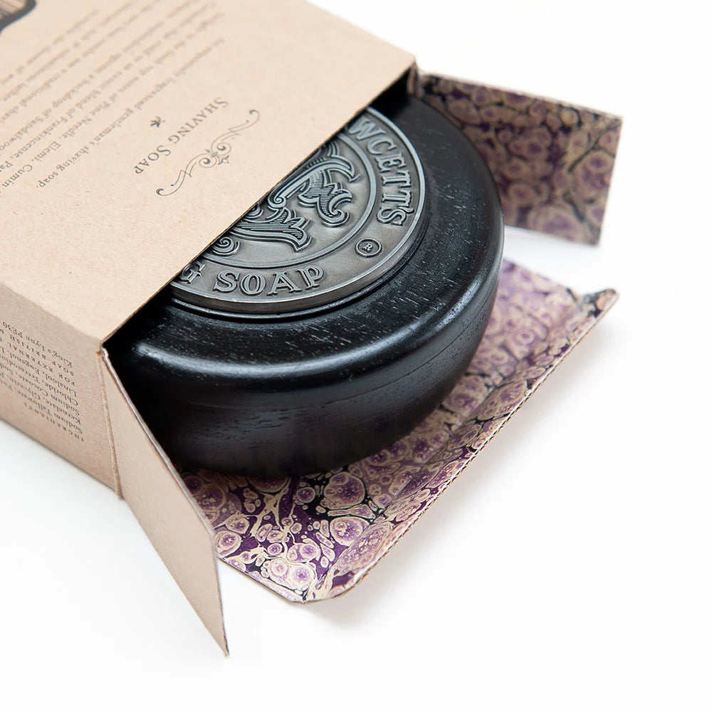 Captain Fawcett Luxurious Shaving Soap in Wooden Bowl 110g