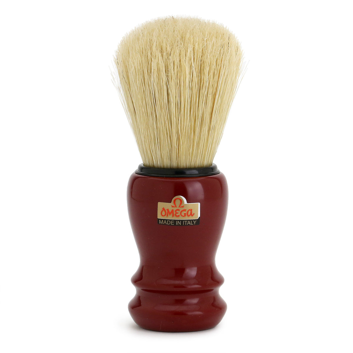 Omega Professional Pure Bristle Shaving Brush 10108 - Red