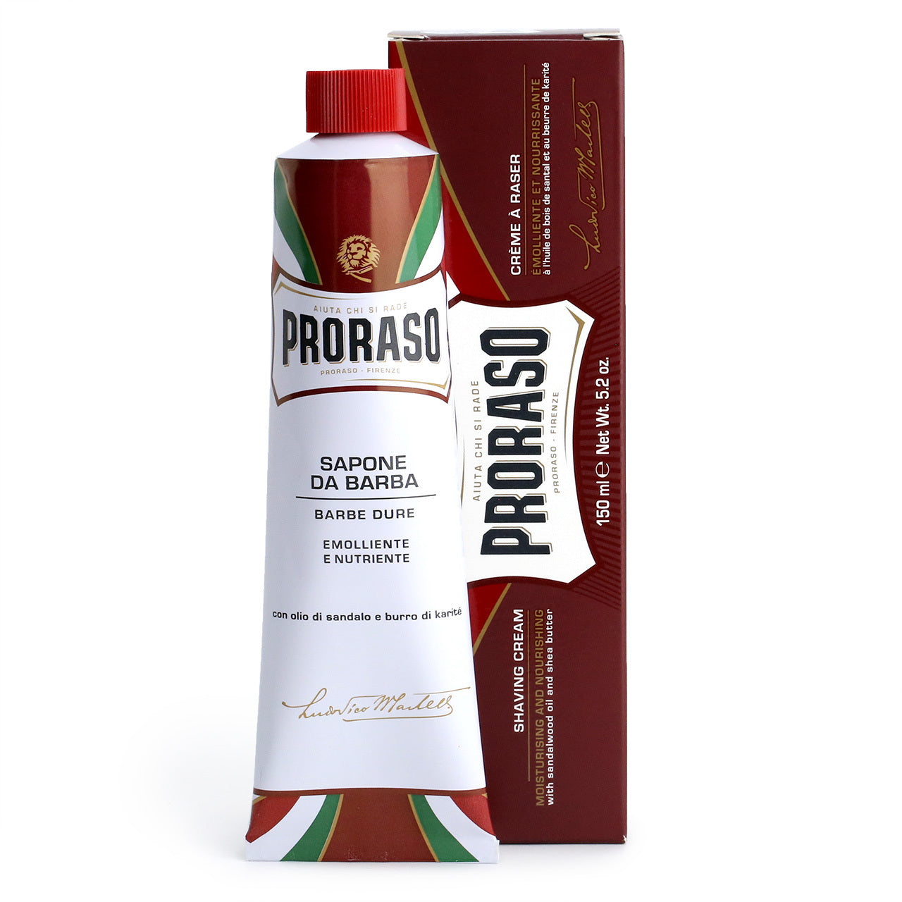 Proraso Moisturising and Nourishing Shaving Cream with Sandalwood & Shea Butter