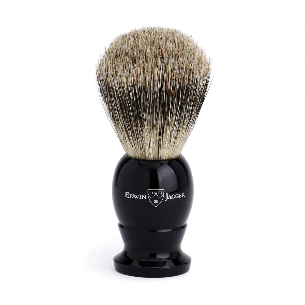 Edwin Jagger Best Badger Medium Shaving Brush - Imitation Ebony